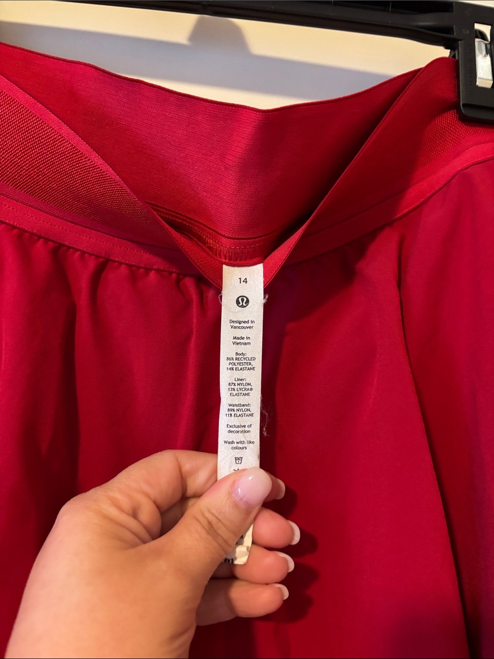 lululemon Red Tiered Circle Skirt - Picture 3 of 5